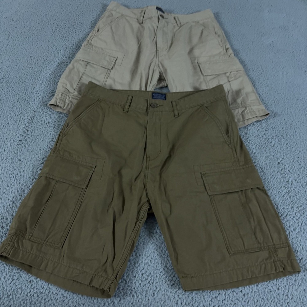 LOT OF 2 Levis Shorts Mens 32 Cargo 9" Ripstop Preppy Hiking Cotton Casual Work
